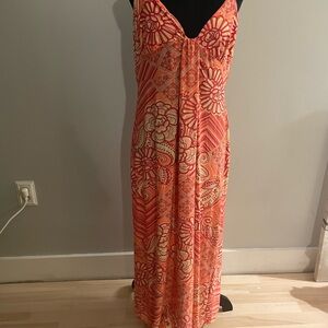 Ambrielle Floral Maxi Dress - Red and Pink